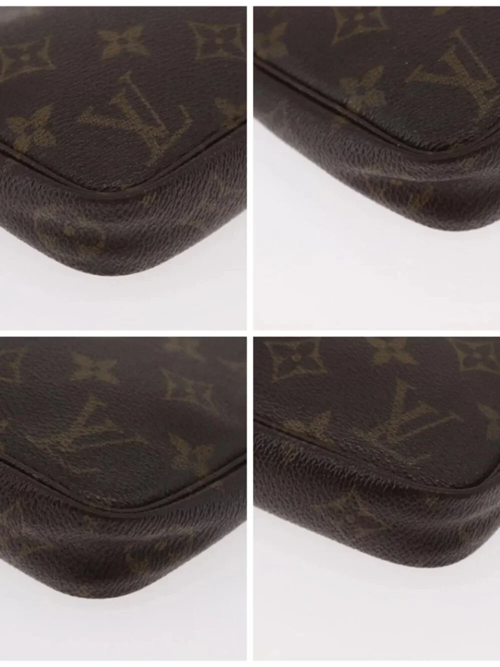LOUIS VUITTON Monogram Pochette Accessoires Pouch M51980 LV Auth BA12039